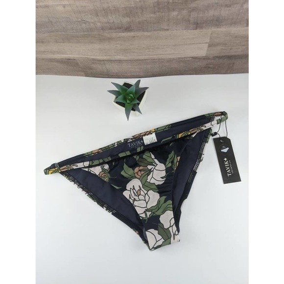 Tavik Floral Navy Bikini Bottom - Picture 1 of 10